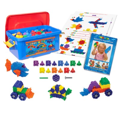 Hệ thống trải nghiệm sáng tạo thông minh trong lĩnh vực kiến trúc, xây dựng kèm Bộ hoạt động thực hành theo các chủ đề con người, động vật, giao thông, robot… và video hướng dẫn.